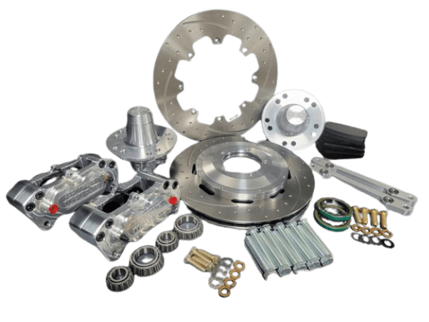 Aerospace Camaro / Firebird / Nova / Impala 1979-1981 4 Piston Pro-Street Dimpled & Slotted Front Disc Brakes