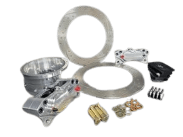 Aerospace 2010-2015 Camaro 4 Piston Rear Pro Street Drilled & Slotted Disc Brakes (5 Lug) - 1/2" Studs