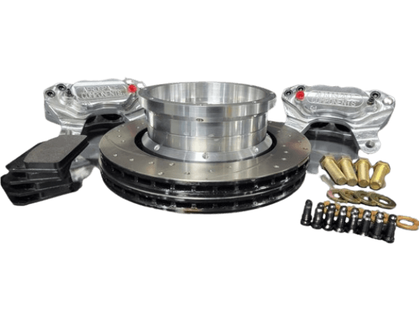 Aerospace Chevy Corvette C8 2020-2022 4 Piston Pro Street Dimpled & Slotted Front Disc Brakes