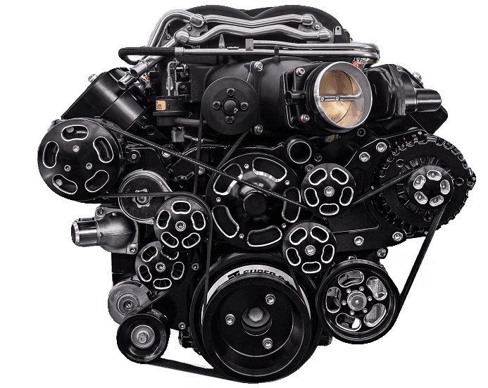 Wegner 8 Rib LS FEAD System For Magnuson TVS2300 Supercharger With Alternator AC PS and WP - Corvette Belt Line