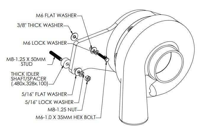 ProCharger 2000-2004 Mustang GT Supercharger Main Mounting Bracket