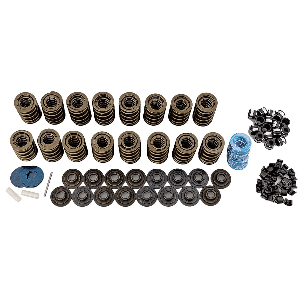 Trick Flow Valve Spring Upgrade Kit for Ford 289-351W Twisted Wedge & Track Heat Heads, Steel Retainers .600 max lift