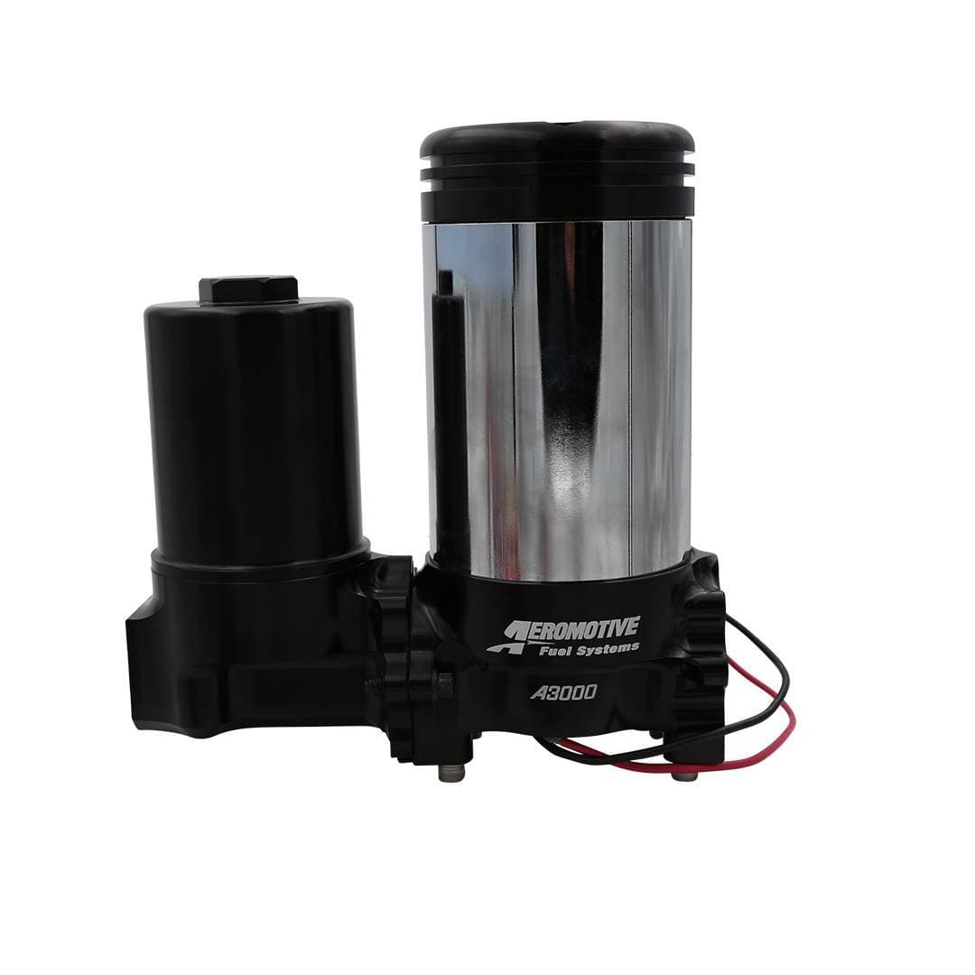 Aeromotive A3000 Drag Race Carbureted 1544 LPH Fuel Pump & Filter - Gas & E85 Compatible