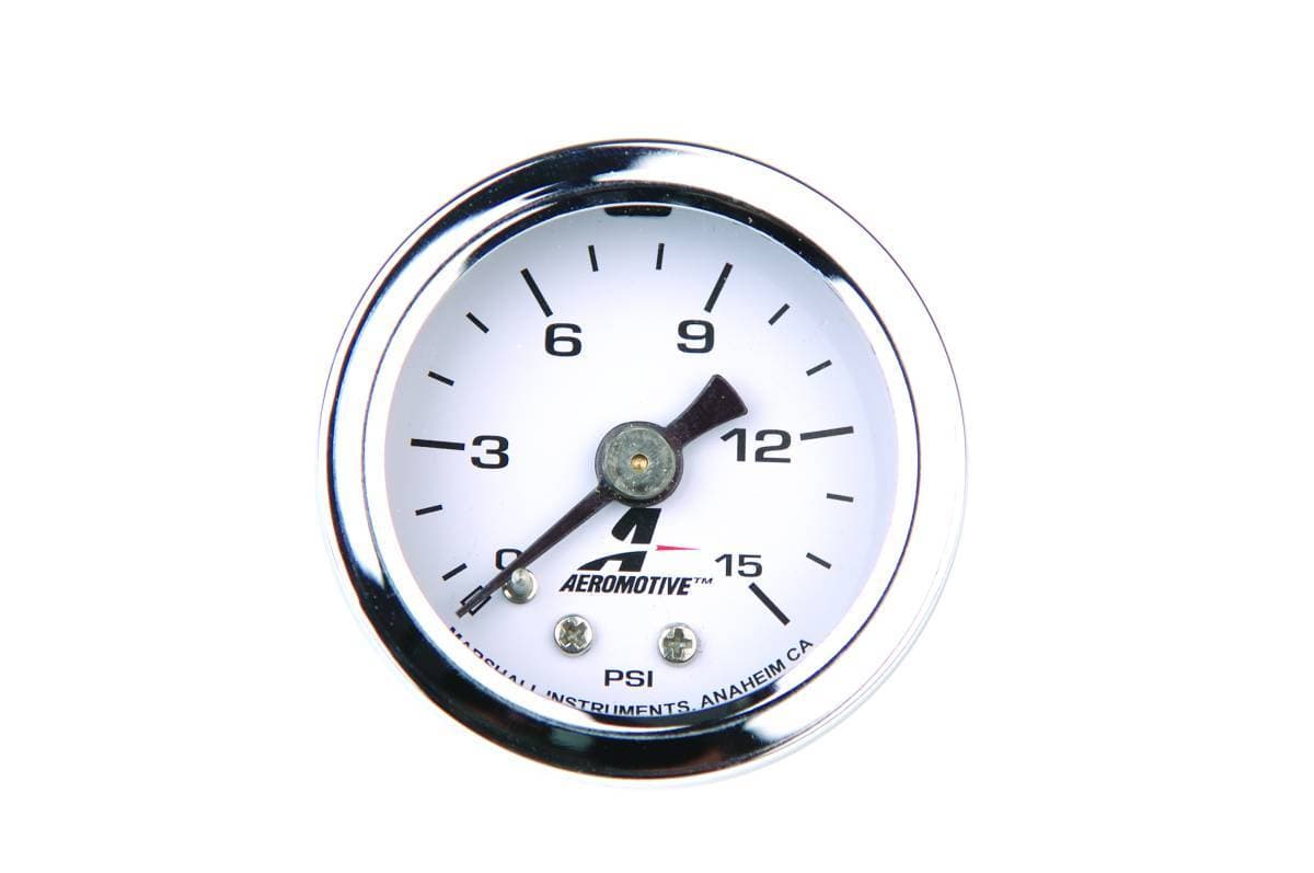 Aeromotive 0 to 15 psi Fuel Pressure Gauge