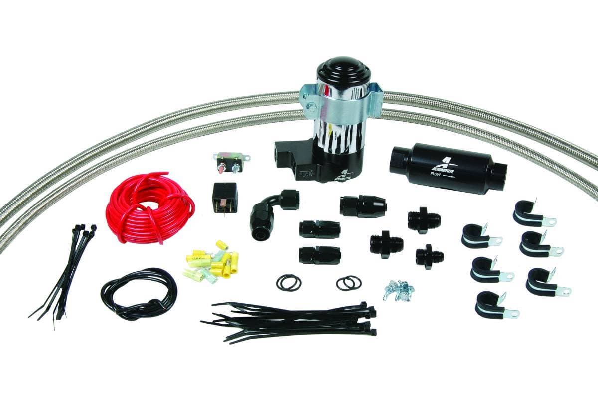 Aeromotive Complete HO Series Fuel System Includes: (11219 pump filters lines fittings etc.) - 17245