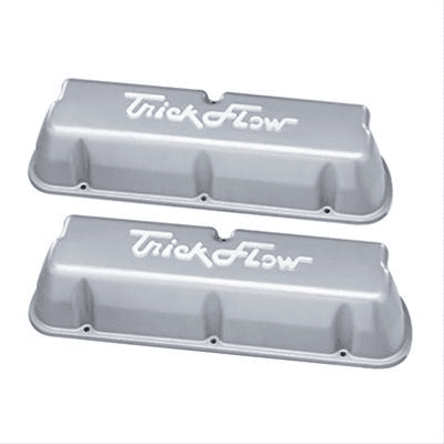 Trickflow SBF Cast Aluminum 3 7/8" Tall Valve Covers - Silver
