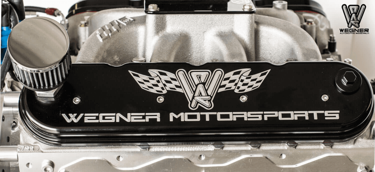 Wegner LS Billet Aluminum Short Valve Covers - Black