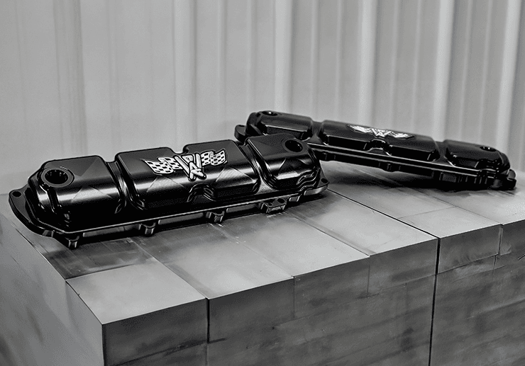 Wegner LT Billet Aluminum Race Valve Covers W/ Coil Cover - Black