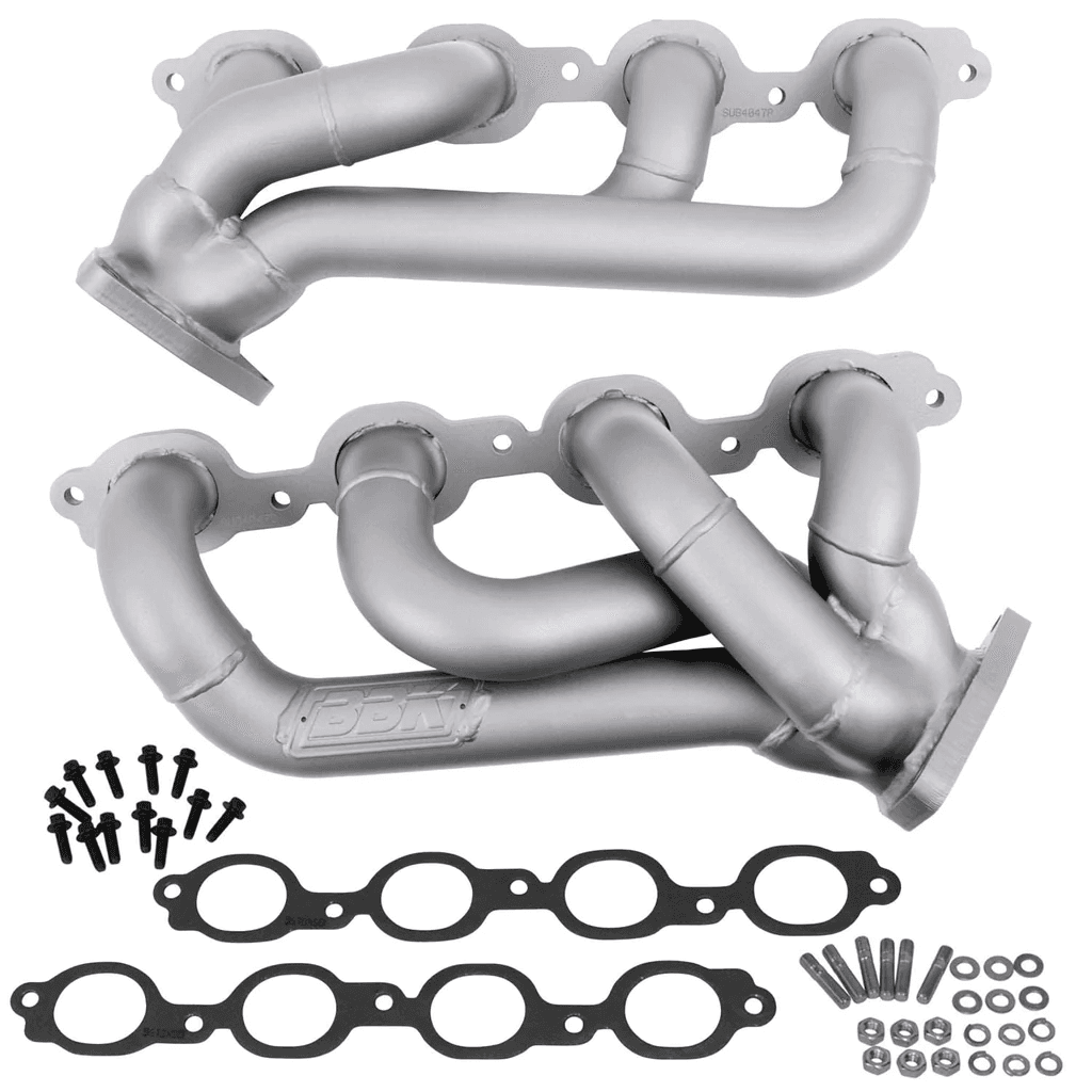 GM Truck 2014-2018 5.3L/6.2L BBK Performance Titanium Ceramic Shorty Headers 1-3/4"