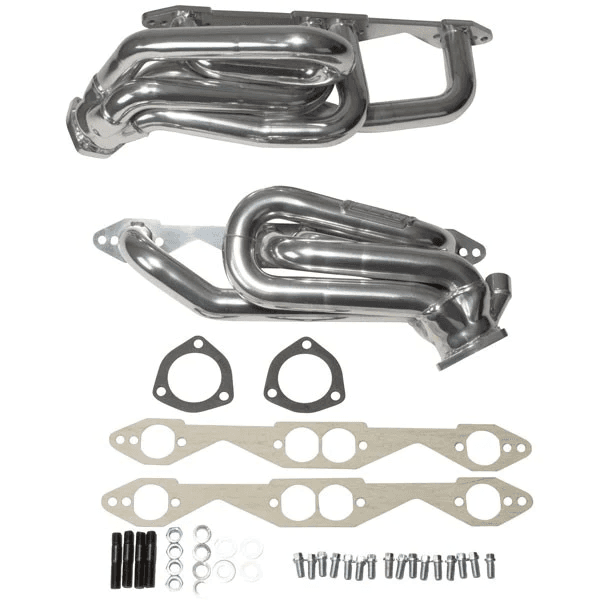 GM Truck/SUV 1996-1999 5.0L/5.7L BBK Performance Polished Silver Ceramic Shorty Headers 1-5/8"