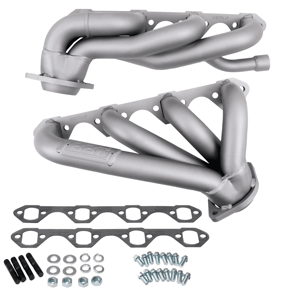 Ford F-150/Bronco 1987-1995 351W 5.8L BBK Performance Titanium Ceramic Shorty Headers 1-5/8"