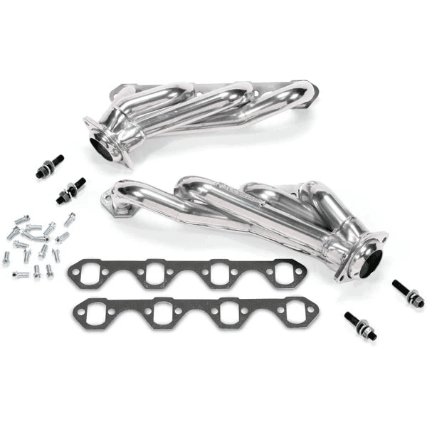 Ford Mustang GT 1986-1993 5.0L V8 BBK Performance Polished Silver Ceramic Shorty Headers 1-5/8"