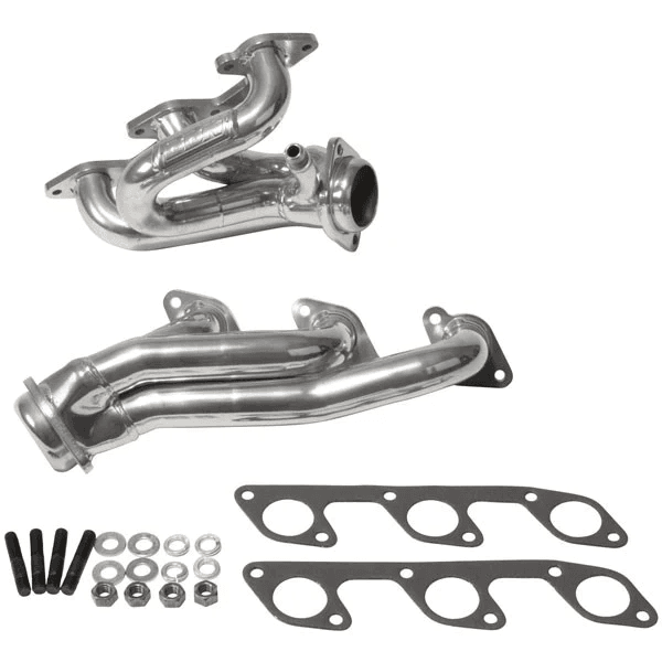 Ford Mustang 2005-2010 V6 BBK Performance Polished Silver Ceramic Shorty Headers 1-5/8"
