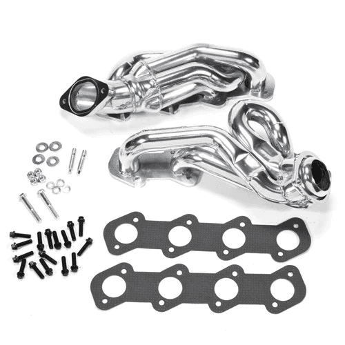 Ford Mustang GT 1996-2004 4.6L V8 BBK Performance Polished Silver Ceramic Shorty Headers 1-5/8"