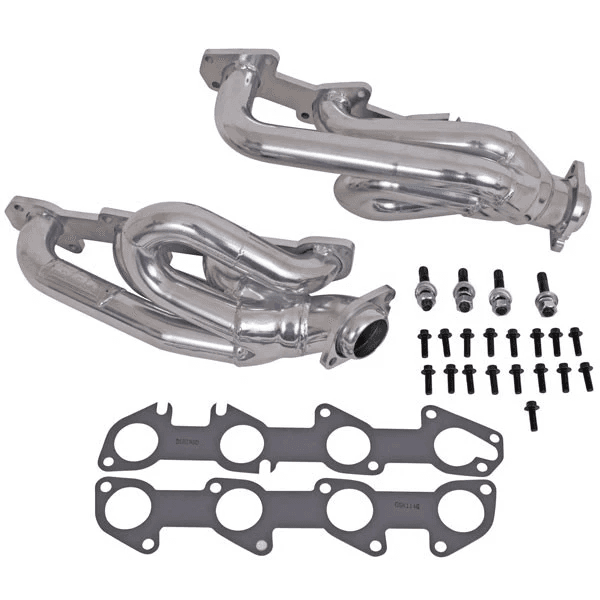 Dodge Ram 1500 5.7L Hemi 2003-2008 BBK Performance Polished Silver Ceramic Shorty Headers 1-3/4"