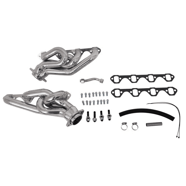 Ford Mustang GT 1994-1995 V8 BBK Performance Polished Silver Ceramic Shorty Headers 1-5/8"