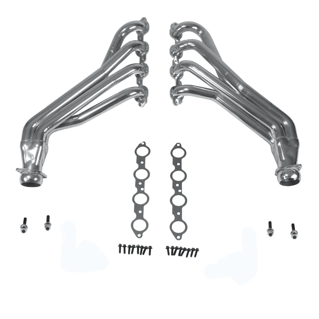 Chevy Camaro LT1 6.2L 2016-2023 BBK Performance Polished Silver Ceramic Long Tube Headers 1-7/8"