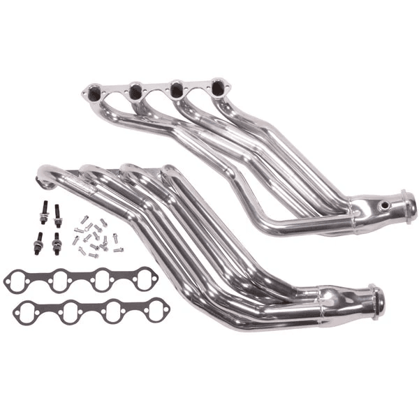 Ford Mustang 5.0L 1979-1993 BBK Performance Polished Silver Ceramic Long Tube Headers 1-3/4" - Manual Transmission
