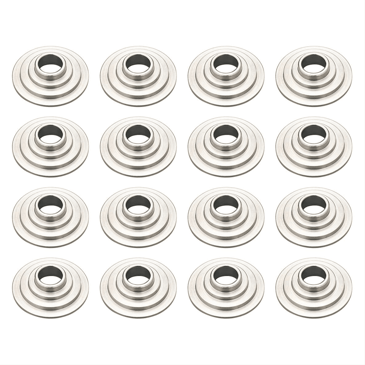 Trick Flow Titanium 10 Deg. Valve Spring Retainers for TFS Heads 1.625 OD/0.640 ID - Set of 16