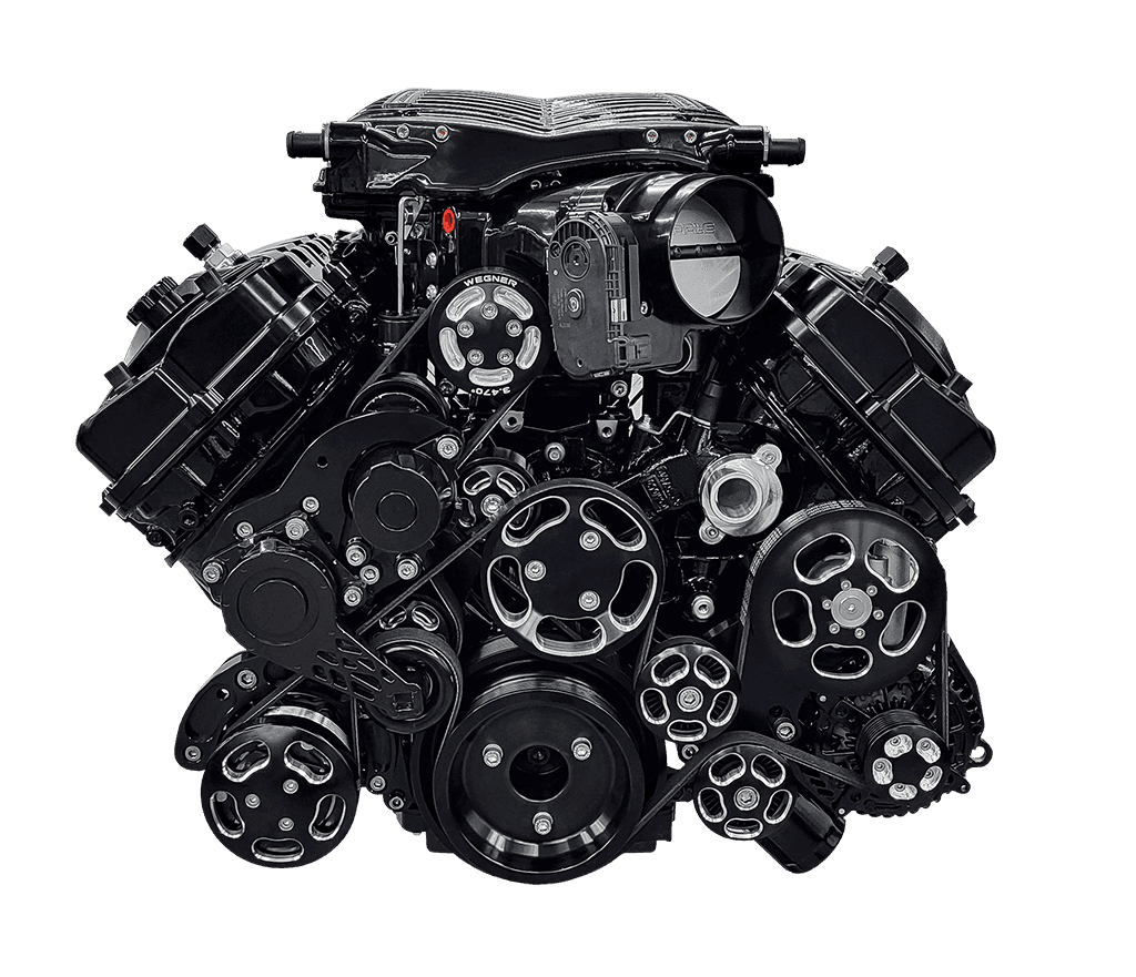 Wegner 10 Rib Coyote FEAD System For Whipple 3.0L Supercharger With Alternator, PS and WP