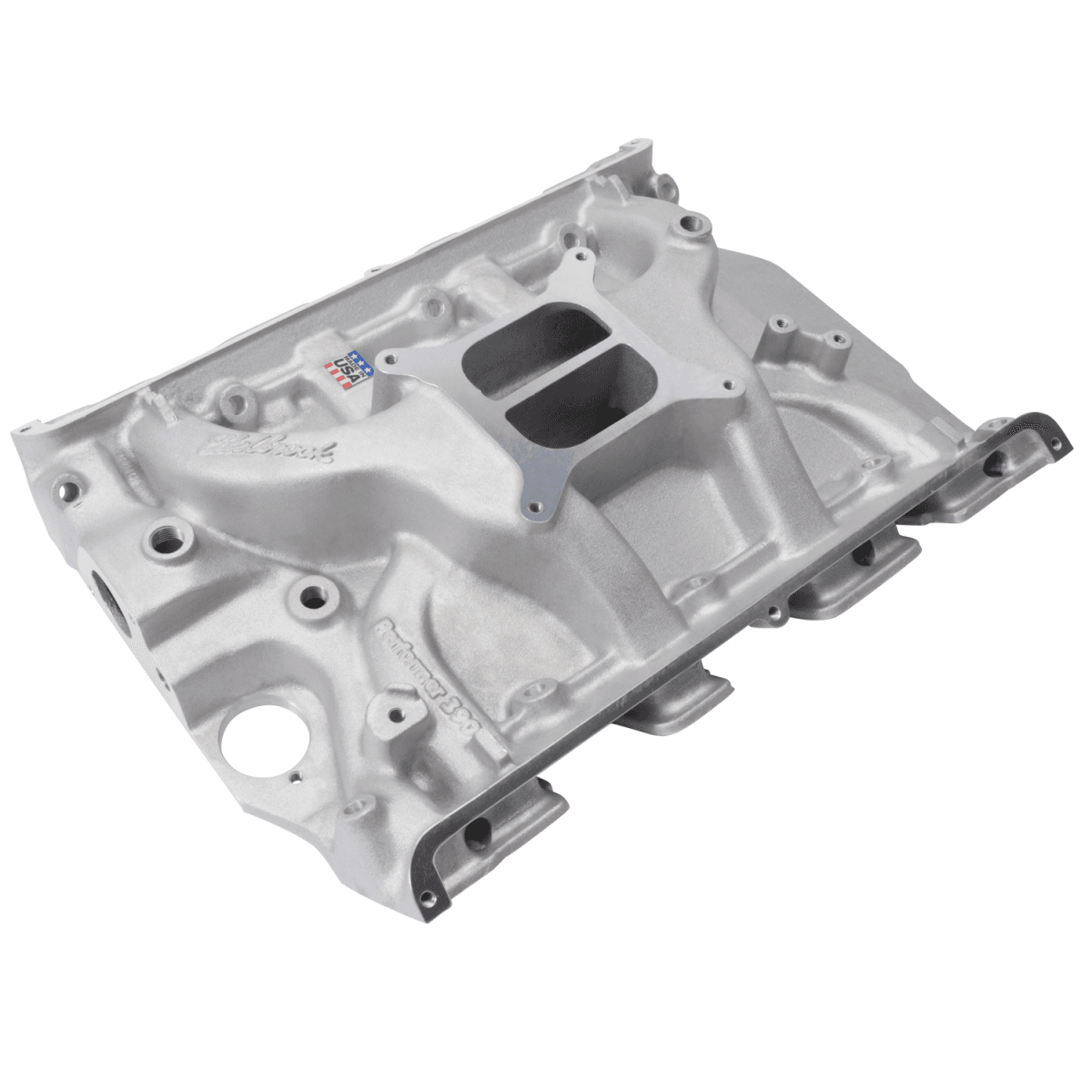 Edelbrock Performer Ford FE 390 Dual Plane Intake Manifold W/ 4150 Flange - Satin Finish