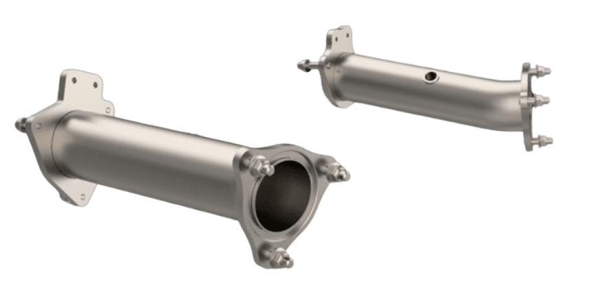 Chevy Corvette C8 6.2L 2020+ Kooks Competittion Only Front Connection Pipes To OEM Caback 3"