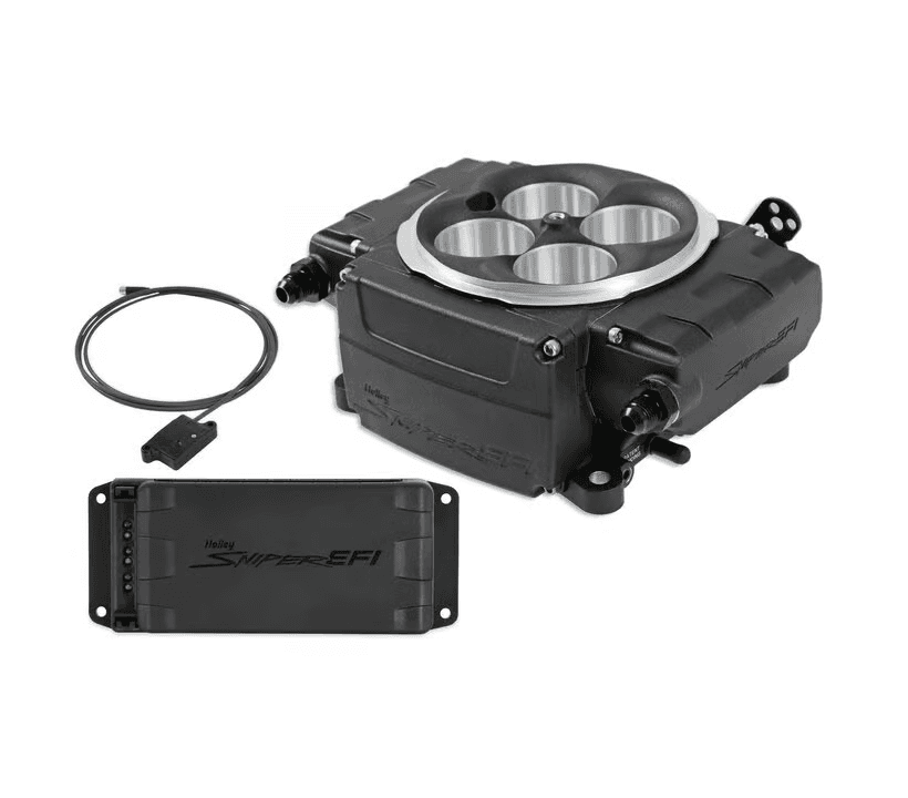 Holley Sniper 2 EFI 4BBL Throttle Body Fuel Injection Kit W/ Bluetooth Module & PDM - Black