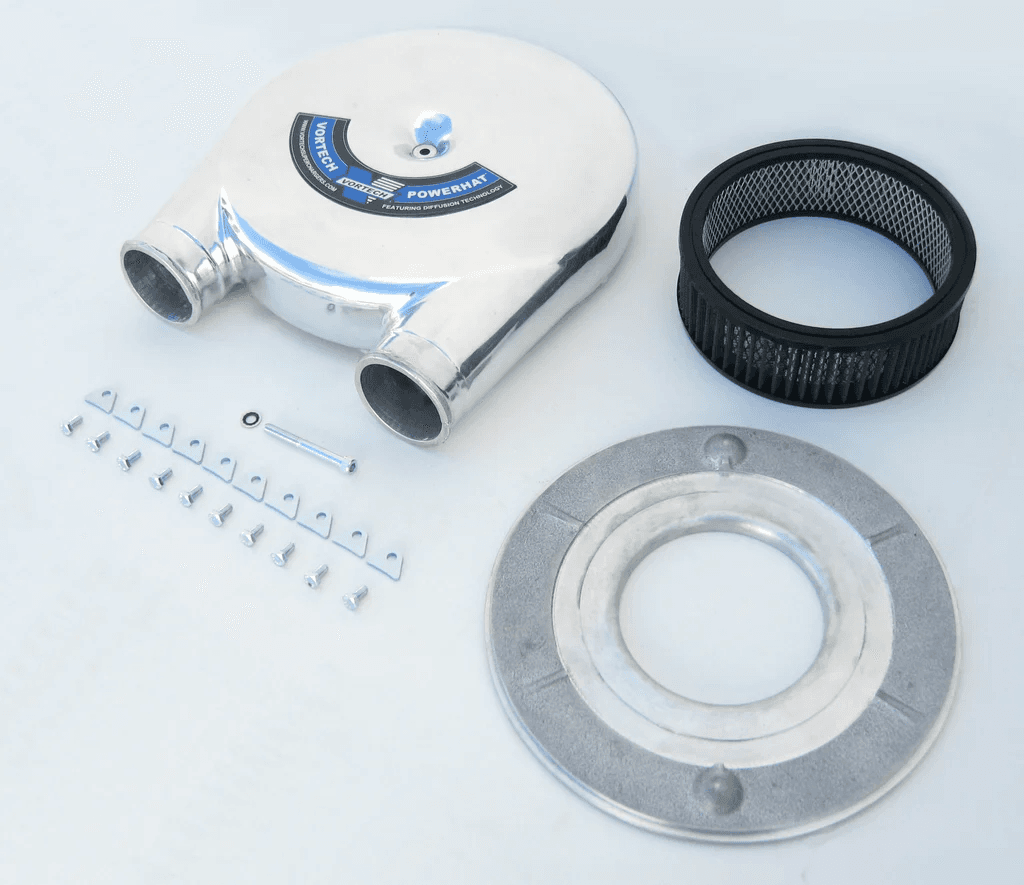 Vortech Maxflow Dual Inlet Carb Power Hat - Satin