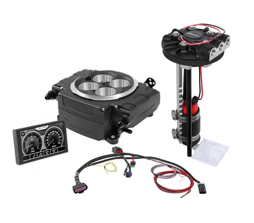 Holley Sniper 2 EFI 4BBL Throttle Body Fuel Injection Kit W/ 5" Handheld & Universal Drop-In Module - Black