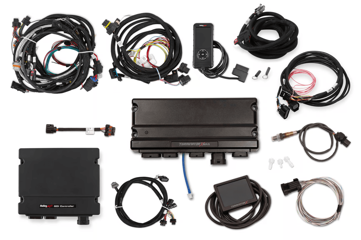 Holley GM LT4 6.2L Terminator X Max For Late 3-Pin DI Fuel Rail Pressure Sensor W/ Transmission Control - DBW