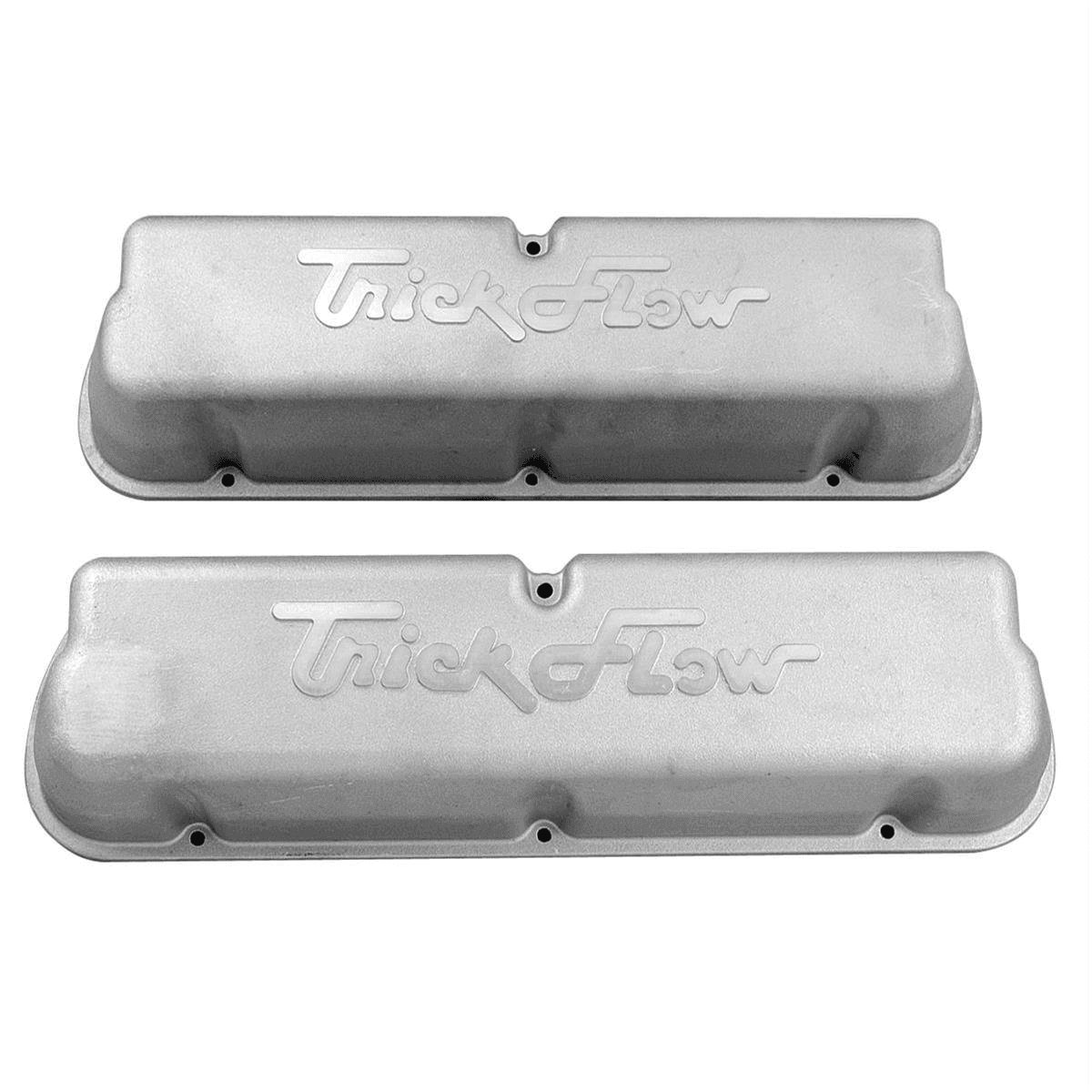Trickflow SBF Cast Aluminum 3 7/8" Tall Valve Covers - Raw Aluminum