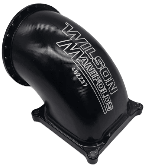 Wilson Manifolds 123MM 4500 Billet Elbow V-Band - Anodized Black