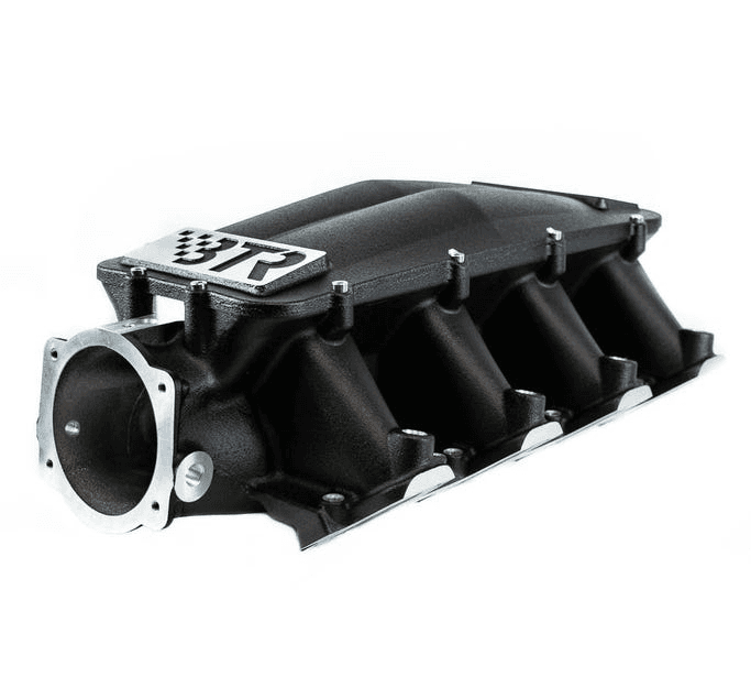 BTR LS Equalizer 1 Cast Aluminum Intake Manifolds for GM Cathedral Port Heads - Black Finish