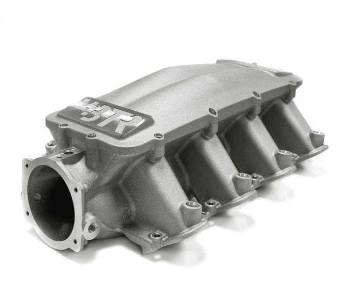 BTR LS Equalizer 3 Cast Aluminum Intake Manifolds for GM Rectangle Port Heads - Natural Finish