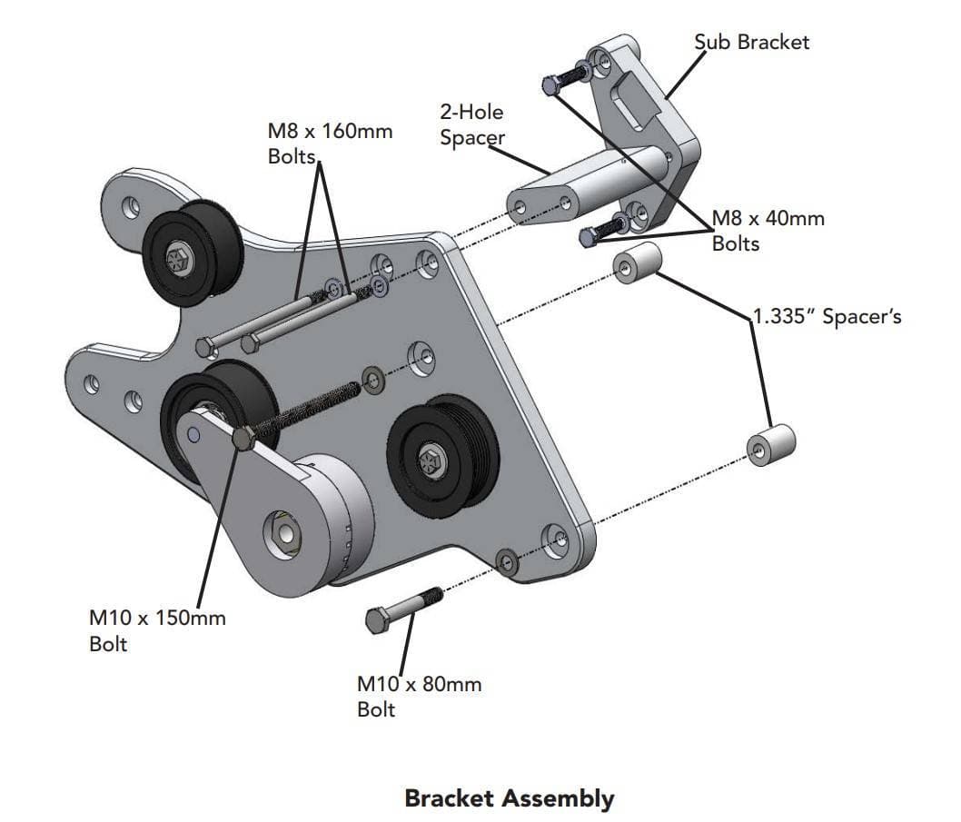 ProCharger 2006-10 Jeep Grand Cherokee SRT8 Stage 2 Supercharger Mounting Bracket