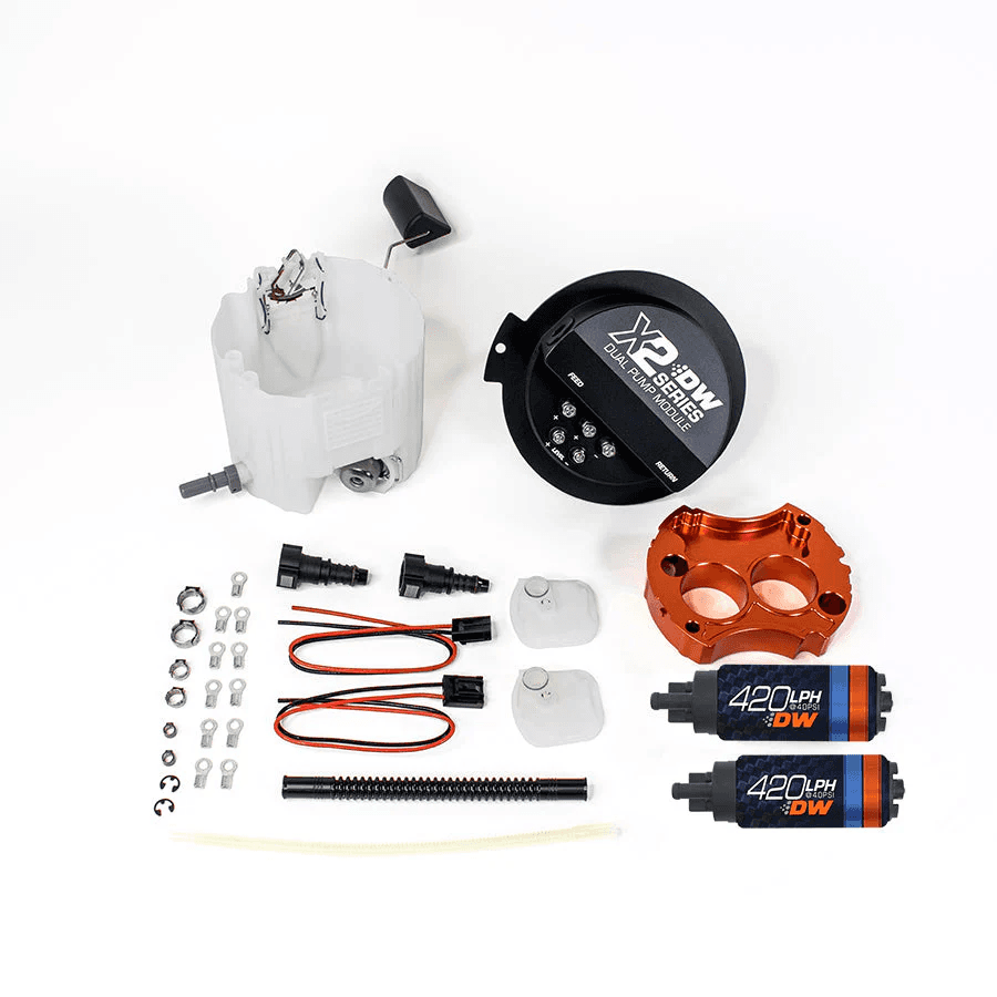 Dual DW420 Fuel Pump Setup DeatschWerks Drop-In Module For Camaro LS3 & 3.7L V6 / Cadillac CTS-V