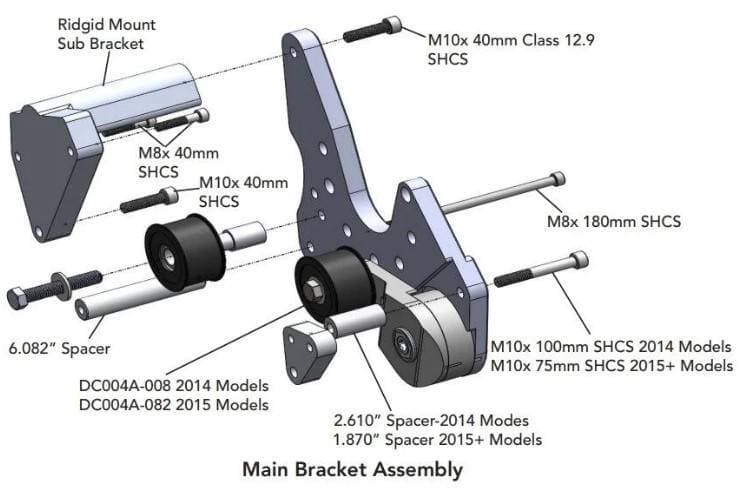 ProCharger 2015-19 Chevy Corvette C7 Supercharger 8-Rib Mounting Bracket