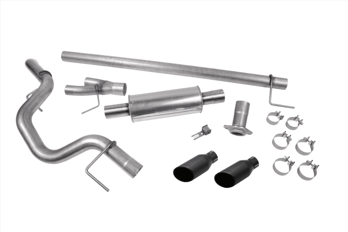 Ford F-150 5.0L V8 2021+ Roush Cat-Back Performance Exhaust Kit - Black Tips