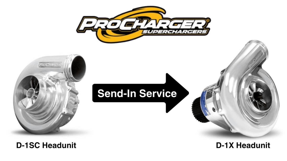 ATI ProCharger D-1SC Head Unit To D-1X Head Unit Send-In Upgrade Service