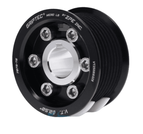 Griptec 8-Rib Vortech/Paxton Supercharger Pulley - With Hub Kit
