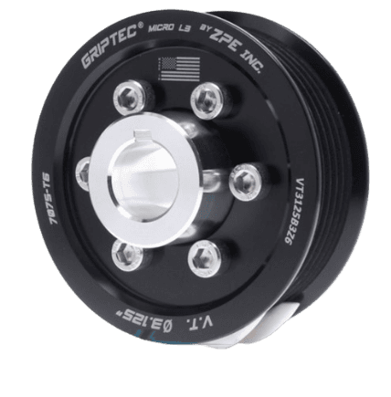 Griptec 6-Rib Vortech/Paxton Supercharger Pulley - With Hub Kit