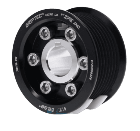 Griptec 10-Rib ProCharger Non-Offset Supercharger Pulley - With Hub Kit
