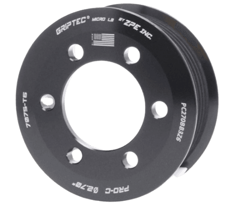 Griptec 6-Rib ProCharger Non-Offset Supercharger Pulley - No Hub Kit
