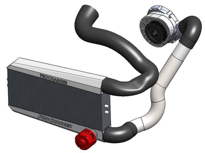 ProCharger 2016-24 Camaro SS/ZL1 & 2016-19 CTS-V Stage 2 Intercooler (V-Band Race Valve Flange)