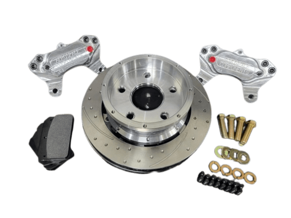 Aerospace Chevy Corvette C7 2014-2019 4 Piston Front Pro-Street Drilled and Slotted Disc Brakes