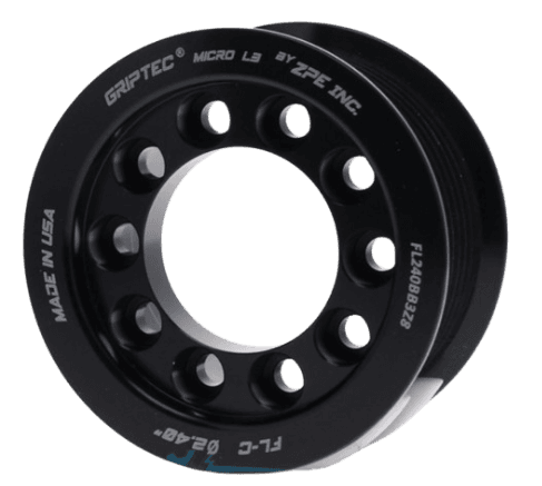 Griptec 8-Rib Supercharger Pulley For OE Corba/Lightning Eaton M112 Superchargers - No Hub Kit