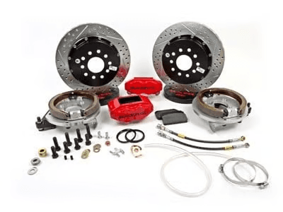 Baer 6 Piston Pro+ Rear Disc Brakes For Ford Torino 9" Bearing Rear End W/ Parking Brake - 14" Disc (Black Caliper)