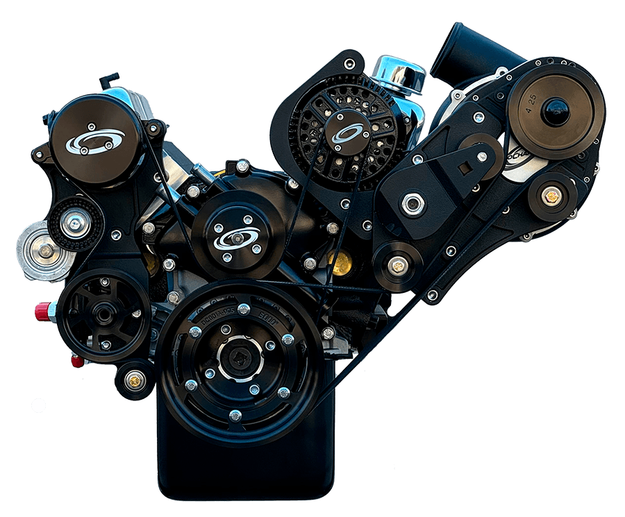 ProCharger SBF Ford Modular Front End Accessory Serpentine Drive Kit With ProCharger Supercharger Bracket