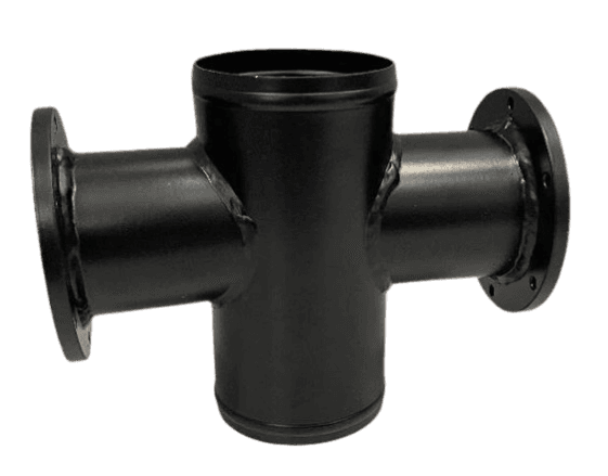 ProCharger 3" Straight Air Tube W/ Dual Race Valve Mounting Flange - 7" Long