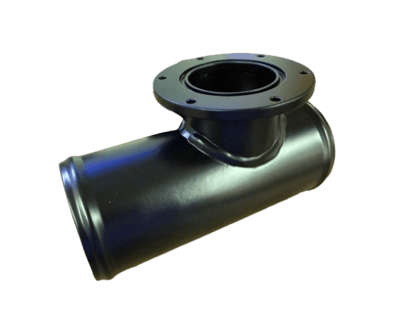 ProCharger 3" Straight Steel Air Tube W/ Race Valve Mounting Flange - 7" Long